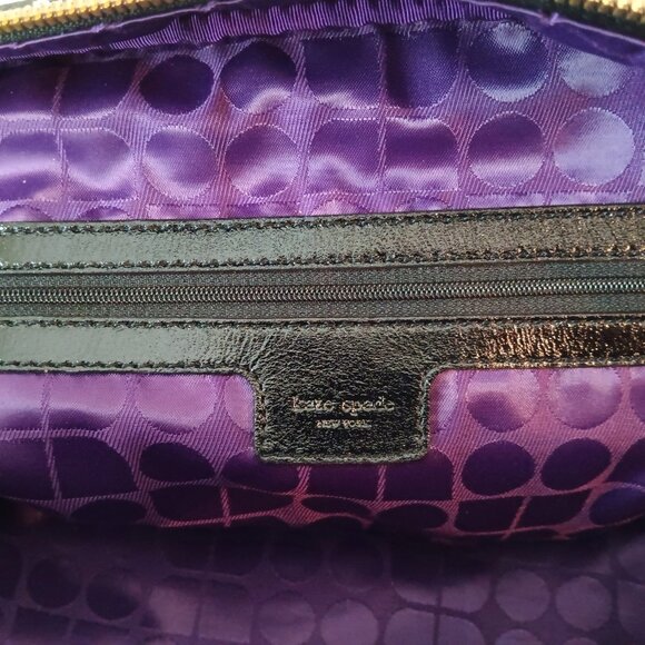 KATE SPADE NY Black & White Leather & Canvas Shoulder Bag 🖤LIKE NEW🖤Gorgeous!! - Picture 9 of 10